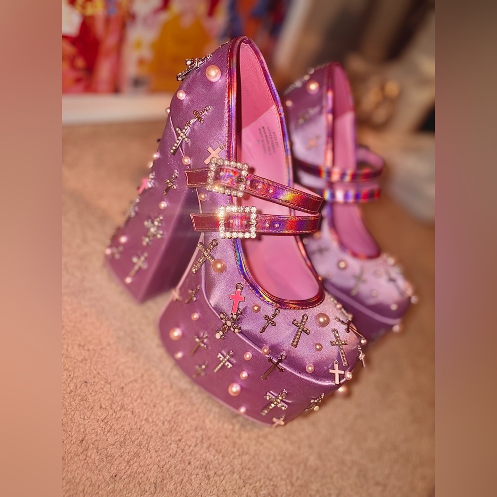 Blissful Blessings Platform Mary Janes (from Dolls kill + Sugar Thrillz) W8